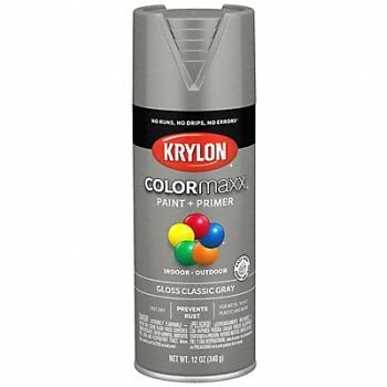 COLORMAXX Spray Paint Primer Gloss Gray 12 oz, 800T29