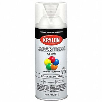COLORMAXX Spray Paint Gloss Crystal Clear 11 oz, 800T35