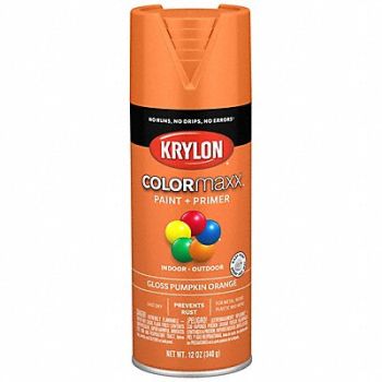 COLORMAXX Spray Paint Gloss Pumpkin Orange 12 oz, 800T38