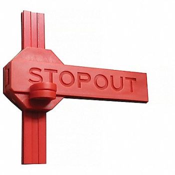 STOPOUT Circuit Breaker Lockout Red 5 W, 773H59