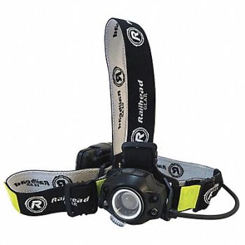 RAILHEAD GEAR Headlamp ABS Plastic Black 450lm, 39F123