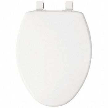 BEMIS Toilet Seat White Elongated 16 7/8 H, 797W65