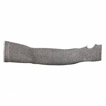 SUPERIOR GLOVE Cut-Resistant Sleeve XL Gray/White PR, 55NE30