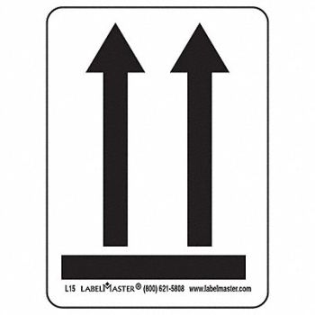 LABELMASTER Arrows Label 1-3/4 H 2-3/8 W PK500, 35ZL28
