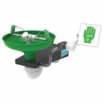 HUGHES SAFETY Laboratory Eye/Face Wash Wall Mount, 287T52