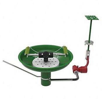 HUGHES SAFETY Laboratory Eye/Face Wash Table Mount, 287T53
