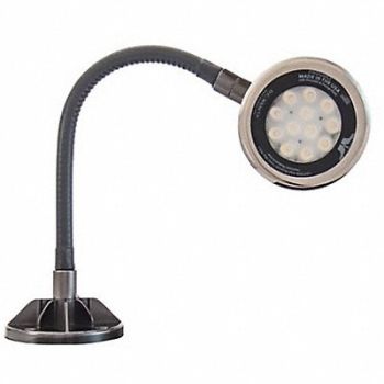 O.C. WHITE Spot Light Gooseneck 18 W Black, 801CJ9