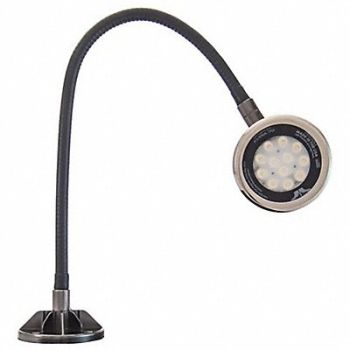 O.C. WHITE Spot Light Gooseneck 18 W Black, 801CK1
