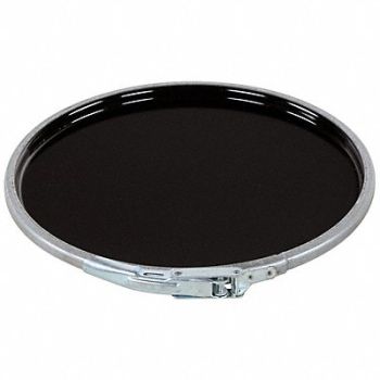 GRAINGER APPROVED Steel Pail Lid Black Steel, 6MRJ1