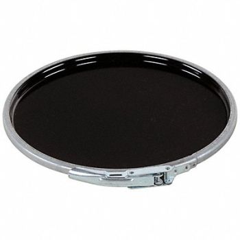 GRAINGER APPROVED Steel Pail Lid Black Steel, 6MRJ0