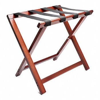 HOSPITALITY 1 SOURCE Luggage Rack Wood 20 In H Holds 300 lb, 41H543