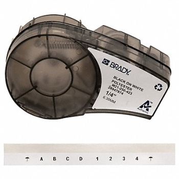 BRADY Label Tape Cartridge Permanent Printer, 20XW74