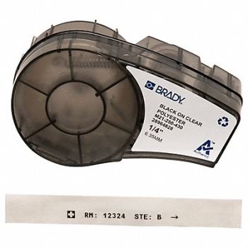 BRADY Label Tape Cartridge Permanent Printer, 20XW75