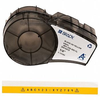 BRADY Label Tape Cartridge Permanent Printer, 20XW78