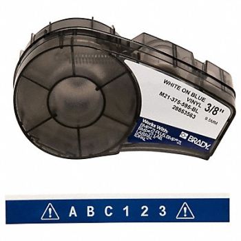 BRADY E7622 Label Cartridge White/Blue 21 ft L, 3PXU2