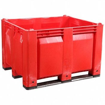 DECADE PRODUCTS J2328 Bulk Container Red Solid 40 in, 39UV36