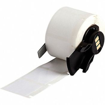 BRADY Label 1 in W White, 803PP0