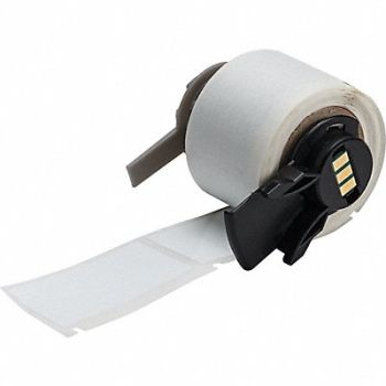 BRADY Label 1 in W White, 803PP2