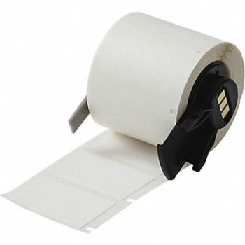 BRADY Label 1 1/2 in W White, 803PR3