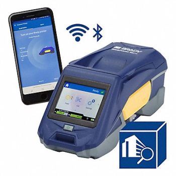 BRADY Portable Label Printers 4 1/2 W 3.6 lb, 803TU0