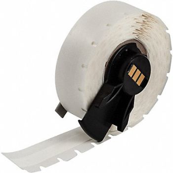 BRADY Label 3/8 in W Indoor White, 803PK8