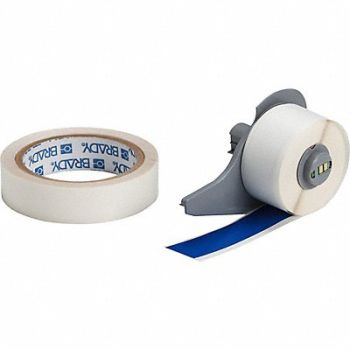 BRADY Label 1 in W Indoor Blue, 803MT7