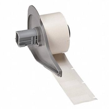 BRADY Label 1 in W Clear White, 803RP6