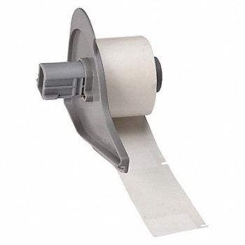 BRADY Label 1 in W Clear White, 803RH2