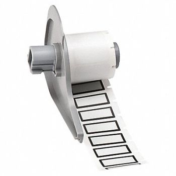 BRADY Label 1 1/8 in W White, 803RA2
