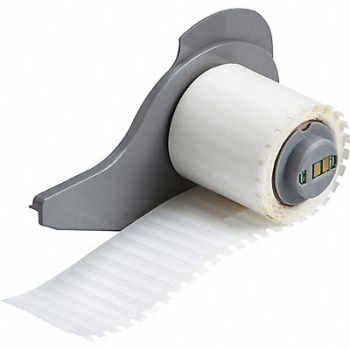 BRADY Label 1 1/2 in W White, 803RA3