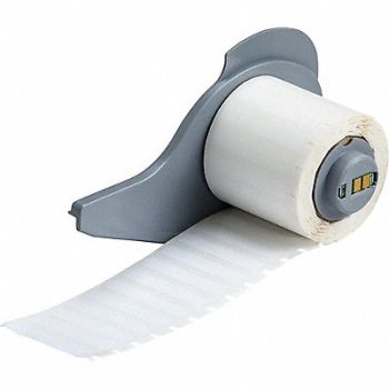 BRADY Label Color White 1/4 W 1/4 H, 803TH5