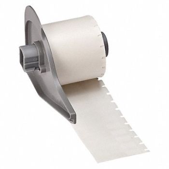 BRADY Label 1/4 in W Clear White, 803RP4