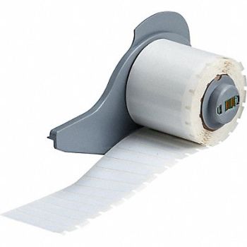 BRADY Label 1 1/2 in W White, 803RF2