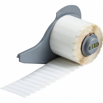 BRADY Label 1 1/2 in W White, 803RA4