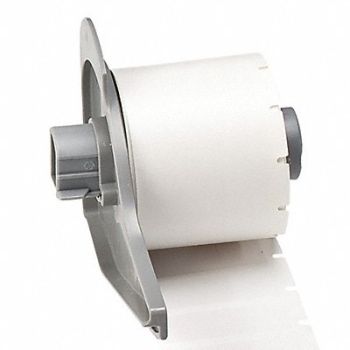 BRADY Label 1/2 in W Clear White, 803RY9