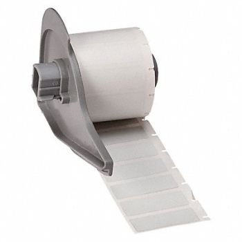 BRADY Label 1 1/2 in W Light Gray, 803R53