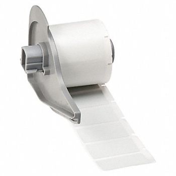 BRADY Label 1 1/2 in W Light Gray, 803R46