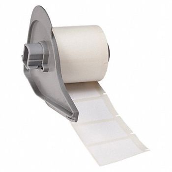 BRADY Label 1 1/2 in W White, 803R63