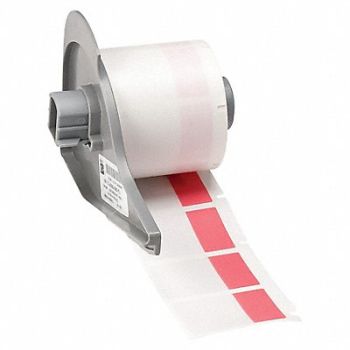 BRADY Label 1 in W Clear Red, 803R85