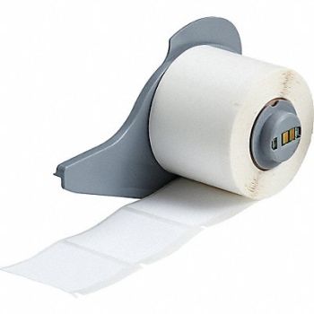 BRADY Label 1 1/2 in W White, 803R78