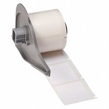 BRADY Label 1 1/2 in W White, 803R66