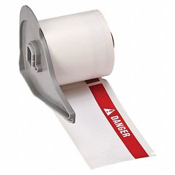 BRADY Label 4 in W Red White, 803RJ8