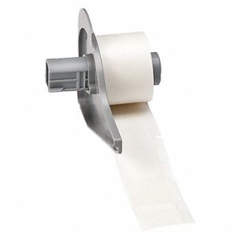 BRADY Label 1 in W Clear White, 803PT7