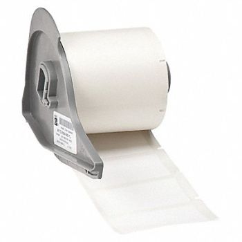 BRADY Label 1 29/32 in W White, 803T08