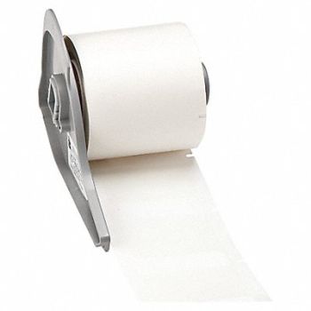 BRADY Label 1 3/4 in W Clear White, 803RZ9