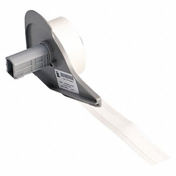 BRADY Label 3/8 in W Indoor White, 803RZ6