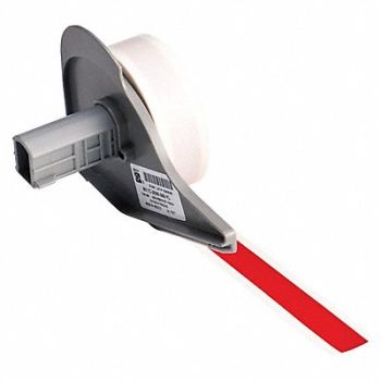 BRADY Label 1/2 in W Outdoor Red, 803PV1