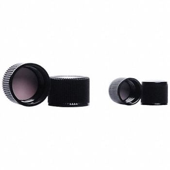 KIMBLE Cap Black Round PK150, 52NK07