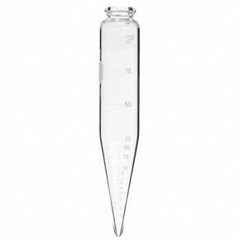 KIMBLE Conical Oil Centrifuge Tube 100mL PK12, 52NJ46