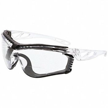 MCR SAFETY Safety Glasses Polycarbonate Clear Uni, 801W24